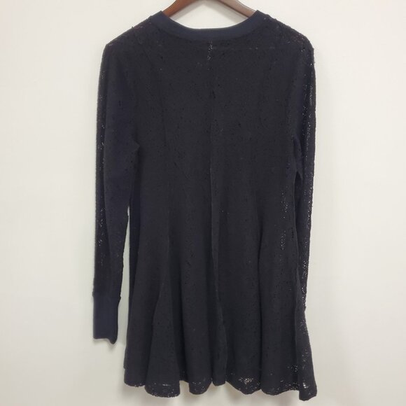 Free People Womens Coffee In The Morning Fairy Grunge Tunic Size M Black Witchy - Picture 3 of 11